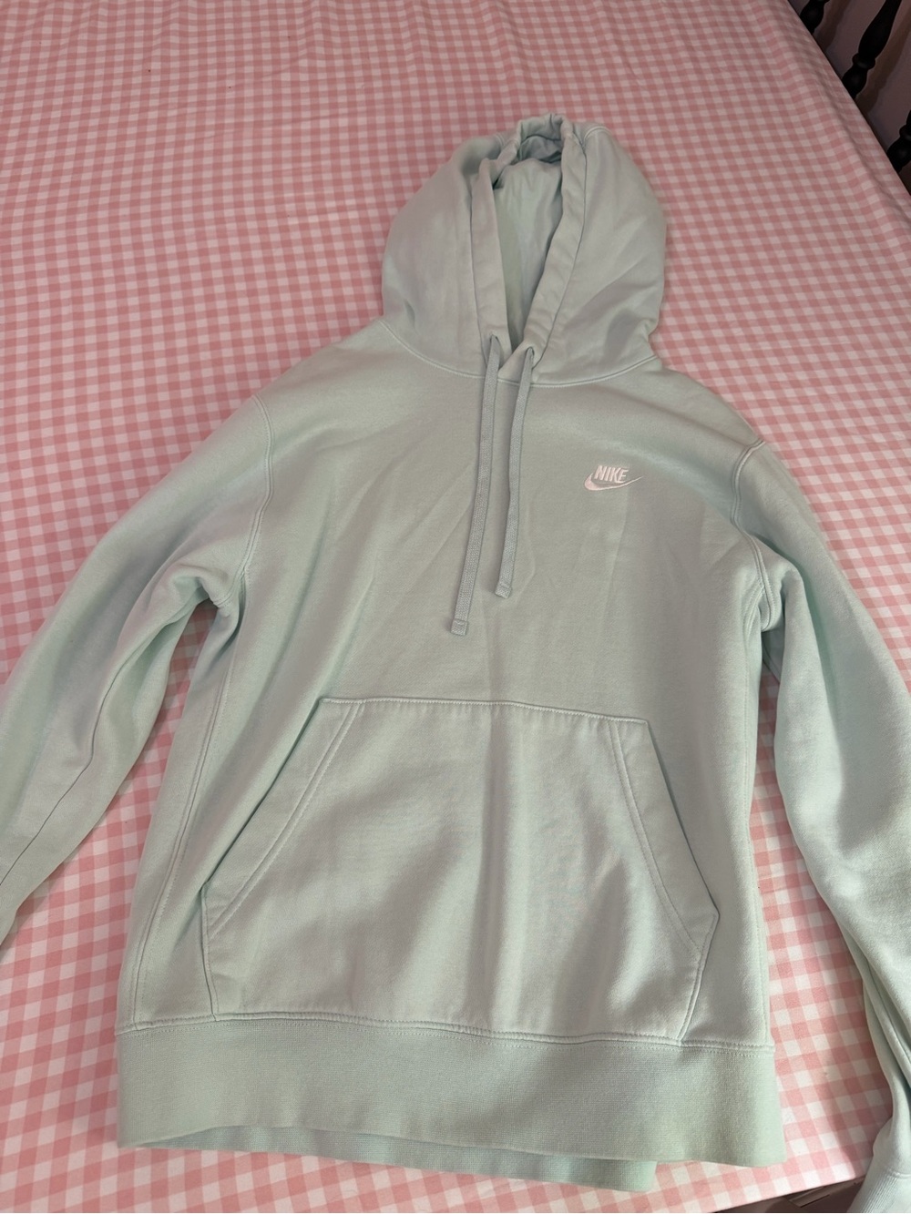 Nike Light Mint Green Hoodie with Swoosh
